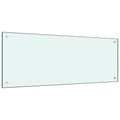 Vidaxl spatscherm keuken 100x40 cm gehard glas wit