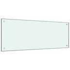 Vidaxl spatscherm keuken 100x40 cm gehard glas wit