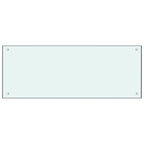 Vidaxl spatscherm keuken 100x40 cm gehard glas wit