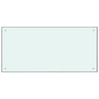 Vidaxl spatscherm keuken 100x50 cm gehard glas wit