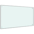 Vidaxl spatscherm keuken 100x60 cm gehard glas wit