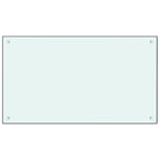 Vidaxl spatscherm keuken 100x60 cm gehard glas wit