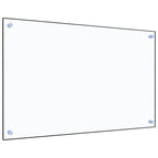 Vidaxl spatscherm keuken 80x50 cm gehard glas transparant