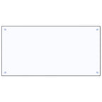 Vidaxl spatscherm keuken 100x50 cm gehard glas transparant