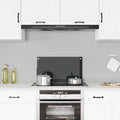 Vidaxl spatscherm keuken 70x40 cm gehard glas zwart