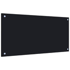 Vidaxl spatscherm keuken 80x40 cm gehard glas zwart