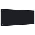 Vidaxl spatscherm keuken 100x40 cm gehard glas zwart
