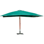 Vidaxl zweefparasol melia 300x400 cm groen