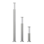 Vidaxl 3-delige tuinlampenset waterdicht roestvrij staal