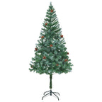 Vidaxl kunstkerstboom met dennenappels 180 cm
