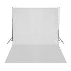 Vidaxl achtergrond zonder standaard 500x300 cm katoen wit