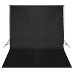 VidaXL Achtergrondsysteem 300x300 cm zwart