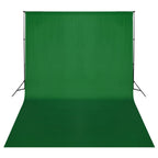 Vidaxl achtergrondsysteem 500x300 cm groen