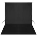 Vidaxl achtergrondsysteem 500x300 cm zwart