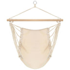 Vidaxl hangstoel creme wit (large)