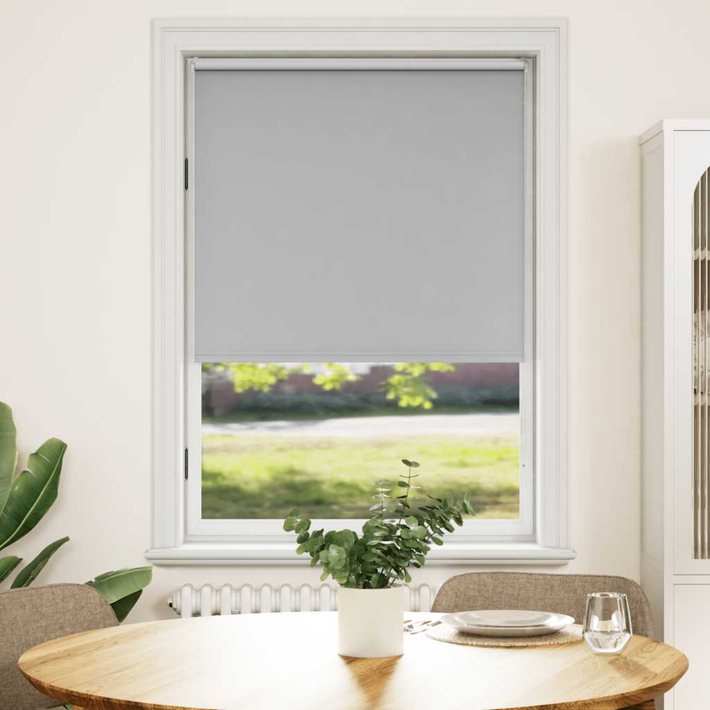 Vidaxl rolgordijn verduisterend 84,4 x 175 cm stofbreedte 80 cm grijs