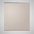 Vidaxl rolgordijn verduisterend 124,4 x 230 cm stofbreedte 120 cm beige