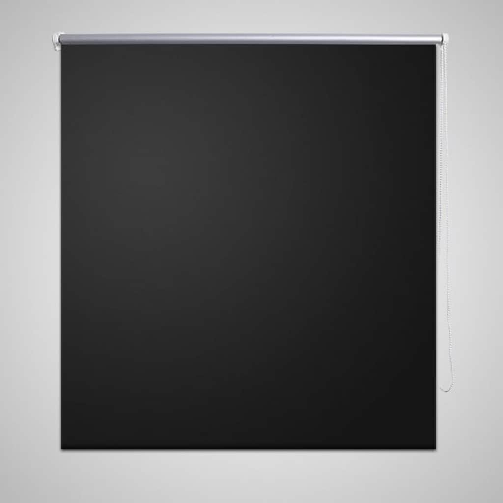 Vidaxl rolgordijn verduisterend 124,4 x 230 cm stofbreedte 120 cm zwart