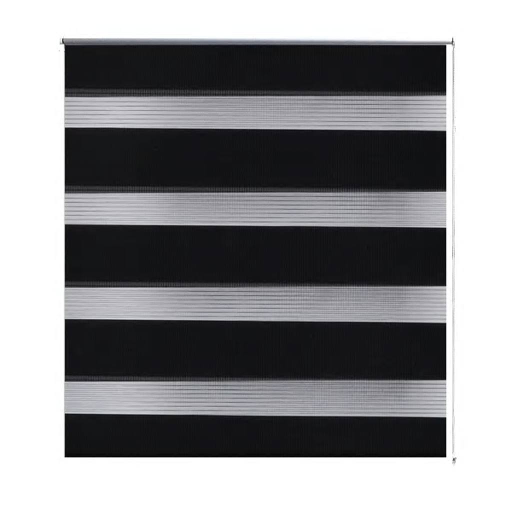 Vidaxl zebra rolgordijn 50,9x100 cm stofbreedte 46,7 cm zwart
