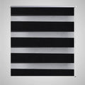 Vidaxl zebra rolgordijn 50,9x100 cm stofbreedte 46,7 cm zwart