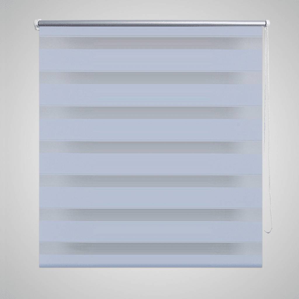 Vidaxl zebra rolgordijn 60,9 x 120 cm stofbreedte 56,7 cm wit