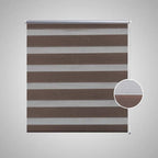 Vidaxl zebra rolgordijn 60,9 x 120 cm stofbreedte 56,7 cm koffiebruin