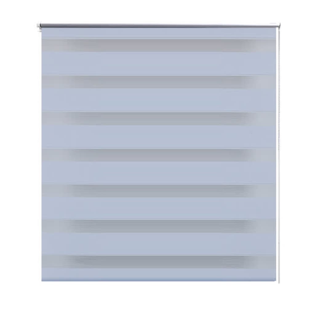 Vidaxl zebra rolgordijn 70,9 x 120 cm stofbreedte 66,7 cm wit