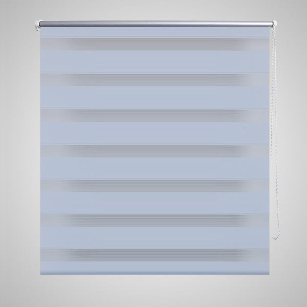 Vidaxl zebra rolgordijn 70,9 x 120 cm stofbreedte 66,7 cm wit