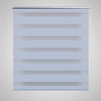 Vidaxl zebra rolgordijn 70,9 x 120 cm stofbreedte 66,7 cm wit