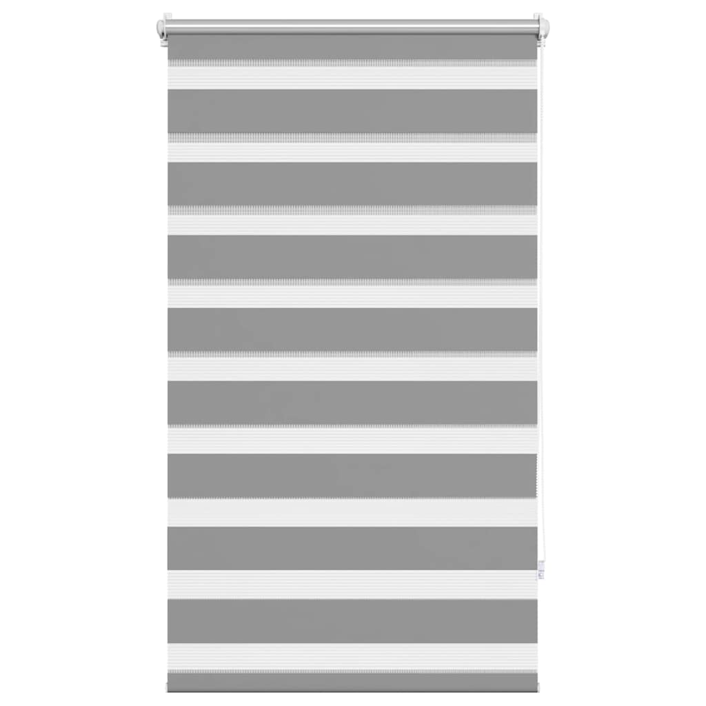 Vidaxl zebra rolgordijn 70,9 x 120 cm stofbreedte 66,7 cm grijs
