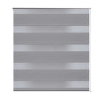 Vidaxl zebra rolgordijn 80,9 x 150 cm stofbreedte 76,7 cm grijs