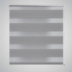 Vidaxl zebra rolgordijn 80,9 x 150 cm stofbreedte 76,7 cm grijs