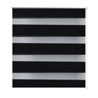Vidaxl zebra rolgordijn 80,9 x 150 cm stofbreedte 76,7 cm zwart