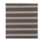 Vidaxl zebra rolgordijn 80,9 x 150 cm stofbreedte 76,7 cm koffiebruin