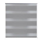 Vidaxl zebra rolgordijn 80,9 x 175 cm stofbreedte 76,7 cm grijs