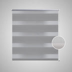 Vidaxl zebra rolgordijn 80,9 x 175 cm stofbreedte 76,7 cm grijs