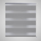 Vidaxl zebra rolgordijn 80,9 x 175 cm stofbreedte 76,7 cm grijs