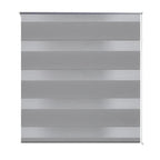 Vidaxl zebra rolgordijn 90,9 x 150 cm stofbreedte 86,7 cm grijs