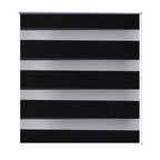 Vidaxl zebra rolgordijn 90,9 x 150 cm stofbreedte 86,7 cm zwart