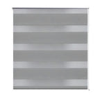Vidaxl zebra rolgordijn 100,9 x 175 cm stofbreedte 96,7 cm grijs