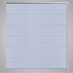 Vidaxl zebra rolgordijn 120,9 x 175 cm stofbreedte 116,7 cm wit