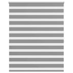 Vidaxl zebra rolgordijn 120,9 x 175 cm stofbreedte 116,7 cm grijs