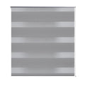Vidaxl zebra rolgordijn 120,9 x 175 cm stofbreedte 116,7 cm grijs