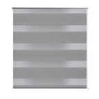 Vidaxl zebra rolgordijn 120,9 x 175 cm stofbreedte 116,7 cm grijs