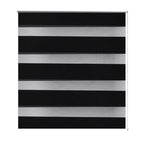 Vidaxl zebra rolgordijn 120,9 x 175 cm stofbreedte 116,7 cm zwart