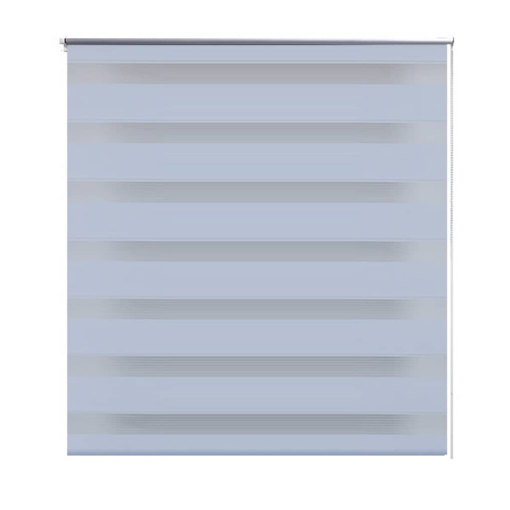 Vidaxl zebra rolgordijn 120,9 x 230 cm stofbreedte 116,7 cm wit