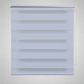 Vidaxl zebra rolgordijn 120,9 x 230 cm stofbreedte 116,7 cm wit