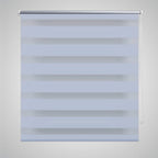 Vidaxl zebra rolgordijn 120,9 x 230 cm stofbreedte 116,7 cm wit