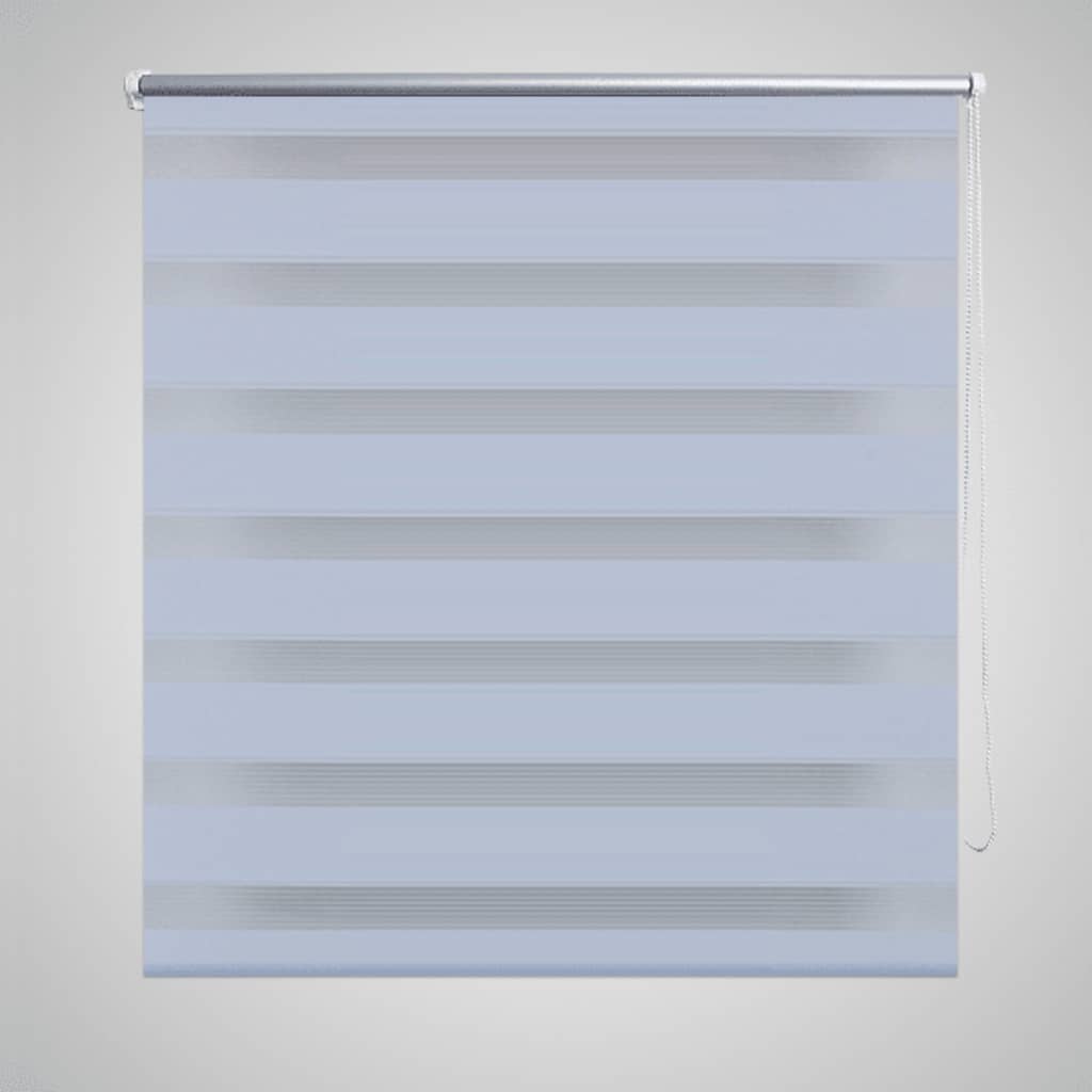Vidaxl zebra rolgordijn 120,9 x 230 cm stofbreedte 116,7 cm wit