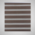 VidaXL Duo rolgordijn 120 x 230 cm koffiebruin